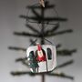 Father Christmas In A Cable Car Hanging Decoration, thumbnail 1 of 2