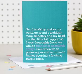 Friends For Absolutely Always : Card For Forever Friend, 2 of 4