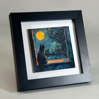 Window To The Wild Framed Ceramic Art Tile, 6 of 10