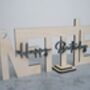 Personalised Wood Cut Out Name Card, thumbnail 4 of 4