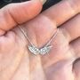 Mini Angel Wings Necklace, thumbnail 4 of 11