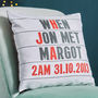 Personalised Cinema Marquee Cotton / Faux Suede Cushion, thumbnail 1 of 11