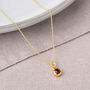 Gem Dot Garnet January Birthstone Necklace, thumbnail 3 of 5