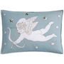 Sequin Embellished Pure Wool Cupid Cushion, thumbnail 1 of 2