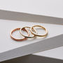 Personalised 9ct Gold Slim Wedding Ring, thumbnail 5 of 8