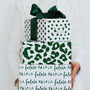 Christmas Green Spotty Luxury Wrapping Paper, thumbnail 7 of 8