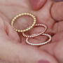Bobble Ring In Silver, 18k Rose Gold Or Gold Plated, thumbnail 2 of 8