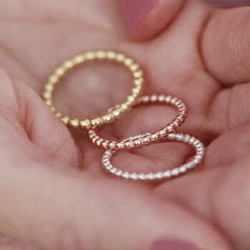 Bobble Ring In Silver, 18k Rose Gold Or Gold Plated, 2 of 8