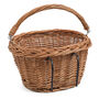 Small Wicker Bicycle Shopping Basket Griten, thumbnail 3 of 3