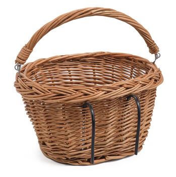 Small Wicker Bicycle Shopping Basket Griten, 3 of 3