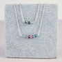 Family Birthstone Bar Necklace, thumbnail 8 of 11
