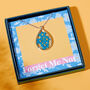 Real Pressed Flower Teardrop Mother’s Day Necklace, thumbnail 2 of 9