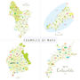 Personalised Map For Dad Add His Favourite Places, thumbnail 3 of 12
