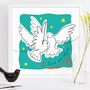 Personalised Matisse Doves Cut Out Drawing, thumbnail 2 of 6