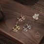 Art Inspired Asymmetric Face Drop Stud Earrings, thumbnail 6 of 11