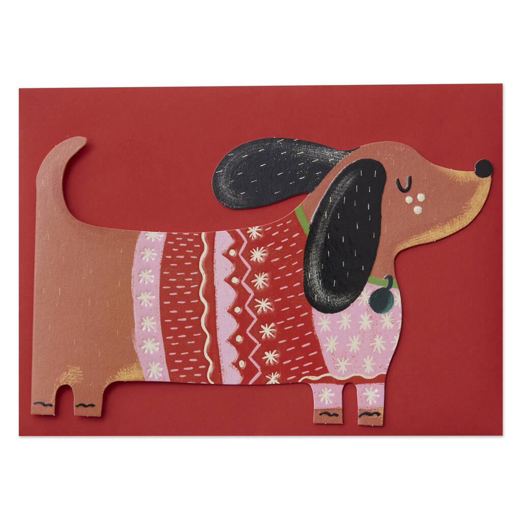 Dachshund christmas jumper girls