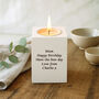 Personalised Any Message Tea Light Holder, thumbnail 1 of 2