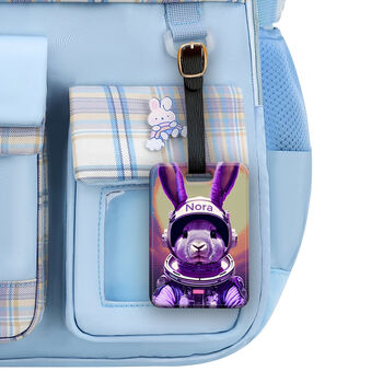Space Bunny Luggage Travel Tag, 2 of 3