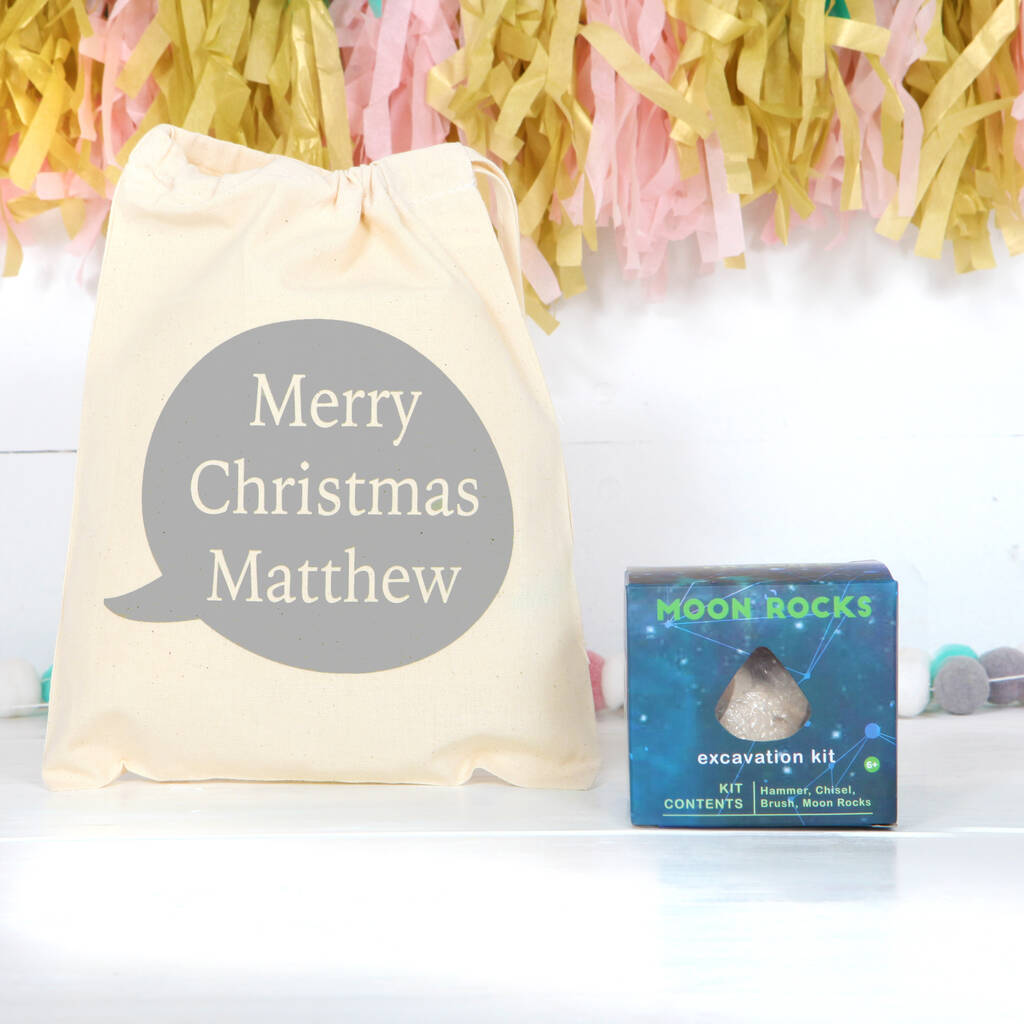 Moon Rocks Toy Excavation Kit And Personalised Bag