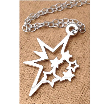 Sterling Silver Shooting Star Necklace, 9 of 9