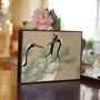 Vintage Japanese Cranes Japandi Print, thumbnail 7 of 12