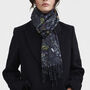 Wilderness Black Tassel Scarf, thumbnail 3 of 6
