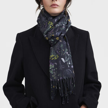 Wilderness Black Tassel Scarf, 3 of 6