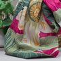 Tropical Leaves And Flowers Print Scarf In Red, thumbnail 4 of 4