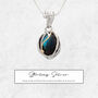 Personalised Sterling Silver Labradorite Necklace, thumbnail 1 of 6