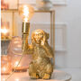 Gold Monkey Holding Bulb Lamp, thumbnail 1 of 2