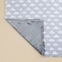 Personalised Grey Cloud Children's Weighted Blanket, thumbnail 9 of 12
