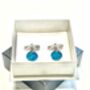 Turquoise Cufflinks, thumbnail 4 of 4