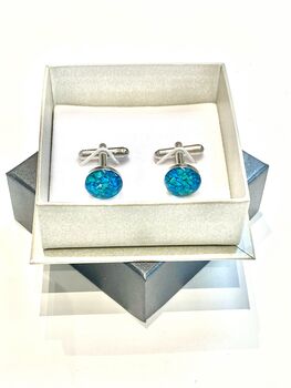 Turquoise Cufflinks, 4 of 4