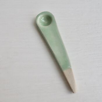 Mini Turquoise Ceramic Salt Spoon, 6 of 6