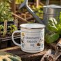 Personalised Garden Hq Enamel Mug, thumbnail 2 of 6