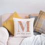 Sparkle Big Letter Cushion Cover, thumbnail 3 of 3