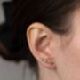 Silver 925 Ear Climber With Free Personalised Pouch, thumbnail 3 of 3