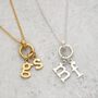 Personalised Silver Eternity Charm Collector Necklace, thumbnail 4 of 11