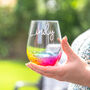 Personalised Rainbow Coloured Cocktail Tumbler, thumbnail 3 of 5