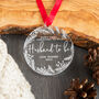 Husband To Be Personalised Engagement Ornament Gift, thumbnail 4 of 5