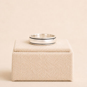 Personalised Sterling Silver Spinner Ring, 5 of 11