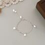 Milan Ivory Silver Pearl Ball Dangle Charm Gift Bracelet, thumbnail 7 of 8