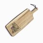 Personalised Norwegian Elkhound Engraved Acacia Serving Board, thumbnail 2 of 9