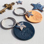 Aries Star Sign Leather Keyring, thumbnail 4 of 5