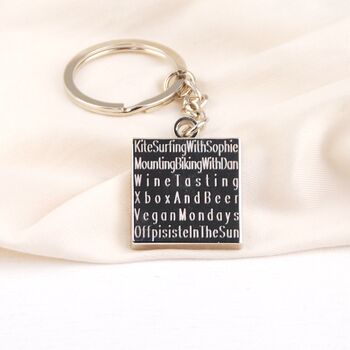 Personalised My Daddy Loves Keyring, 2 of 6