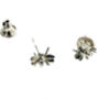 Sterling Silver Mini Bee Stud Earrings, thumbnail 2 of 6