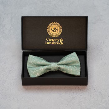 Sage Green Wedding Tie Set And Socks Groomsmen Gift, 11 of 12