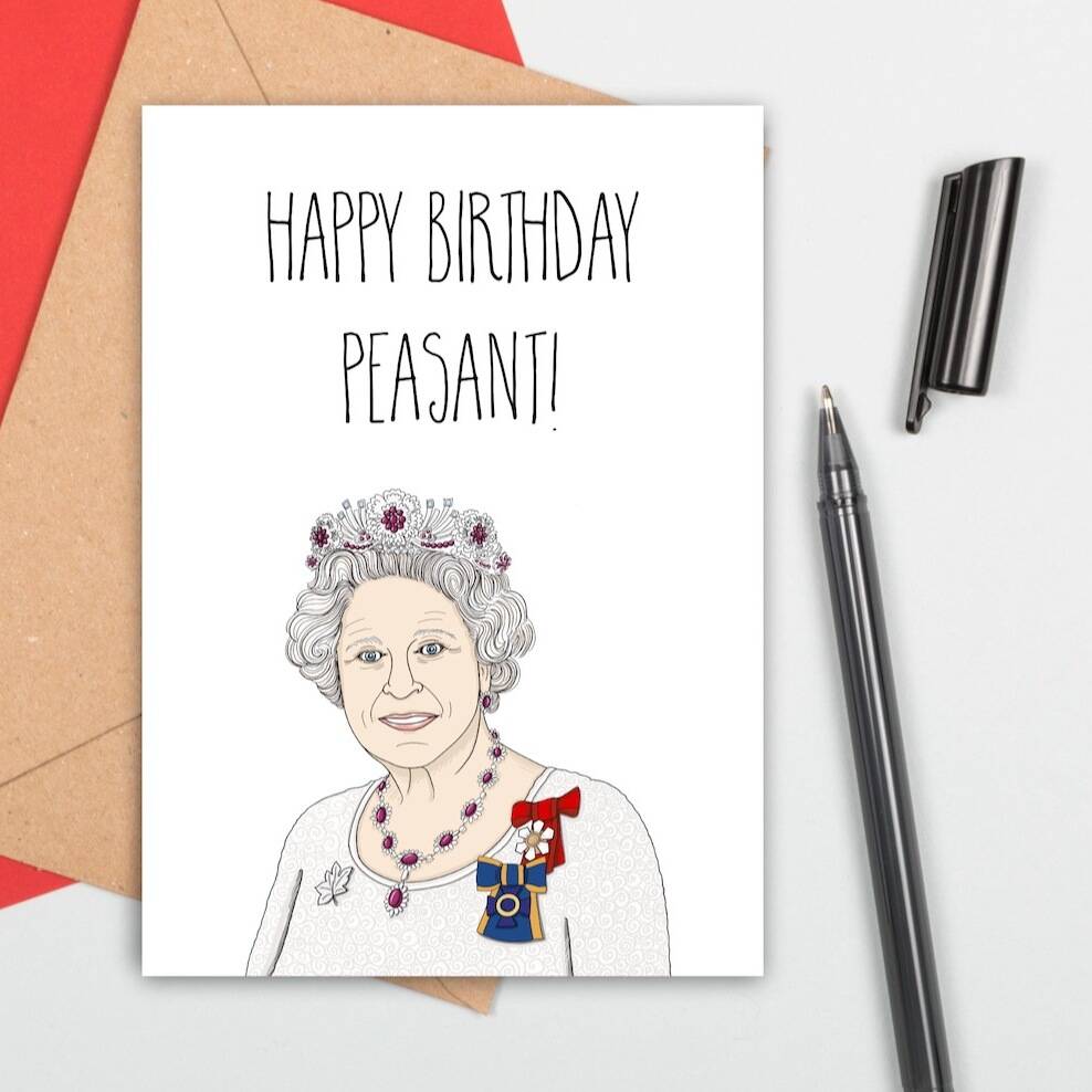 Royal Peasant Birthday Card By Adam Regester Design ...