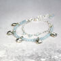 Layered Aquamarine Charm Bracelet, thumbnail 6 of 11