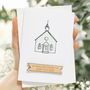 Personalised Christening Card With Wooden Banner, thumbnail 1 of 3